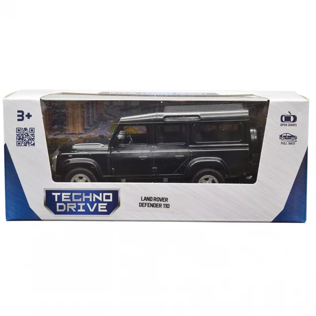 Автомодель TechnoDrive Land Rover Defender 110 чорний (250341U) - 9