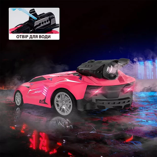Машинка Sulong Toys Spray Car Sport 1:24 на радиоуправлении розовая (SL-354RHP) - 12