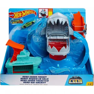 Трек Hot Wheels серії «Зміни колір» Голодна Акула-робот (GJL12) дитяча іграшка