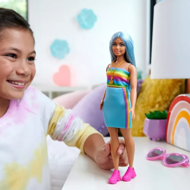 Кукла Barbie Модница в спортивном костюме топ-юбка (HRH16) - 5