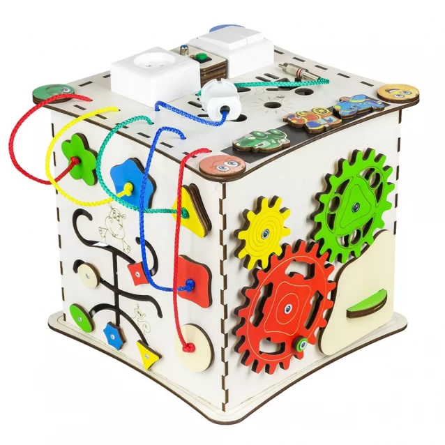 Бизиборд-куб GoodPlay развивающий 25х25 с подсветкой (К009) - 6