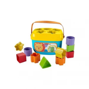 Ведерце з кубиками Fisher Price Яскраве (FFC84) для малюків
