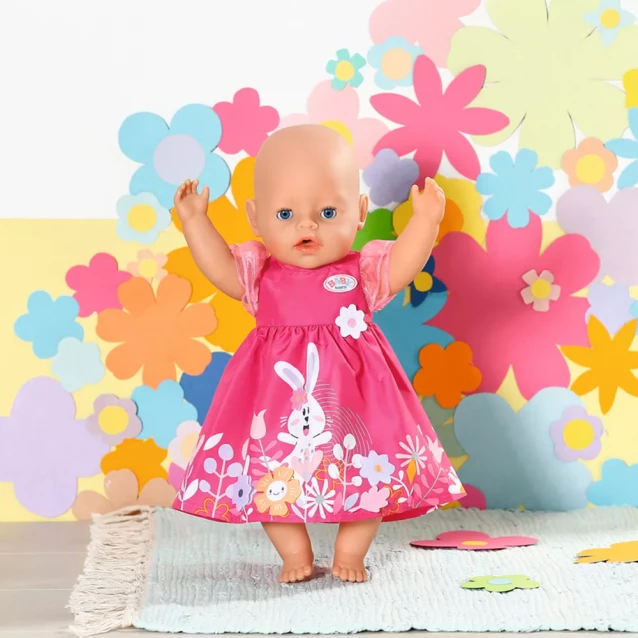 Одежда для куклы Baby Born Платье с цветами 43 см (832639) - 4