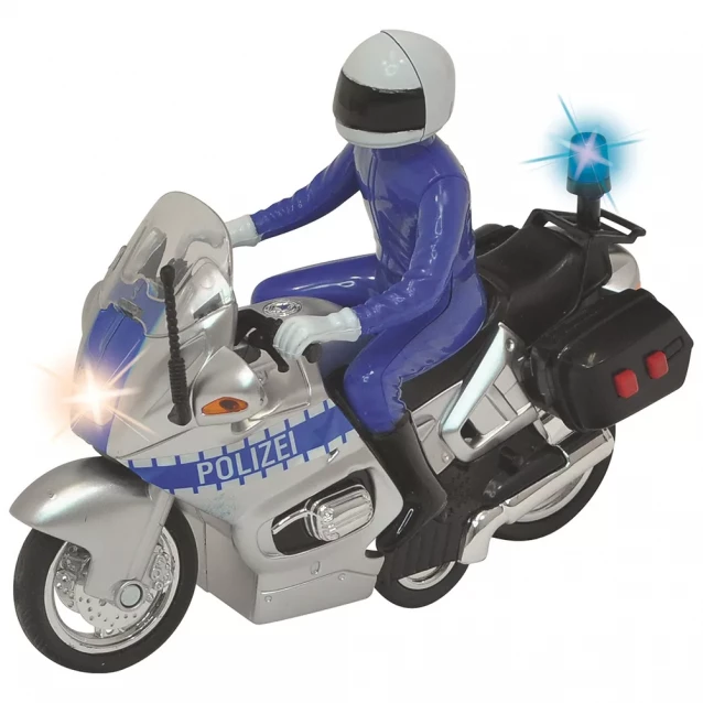 Мотоцикл Dickie Toys Поліцейський патруль з фігуркою (327593) - 2