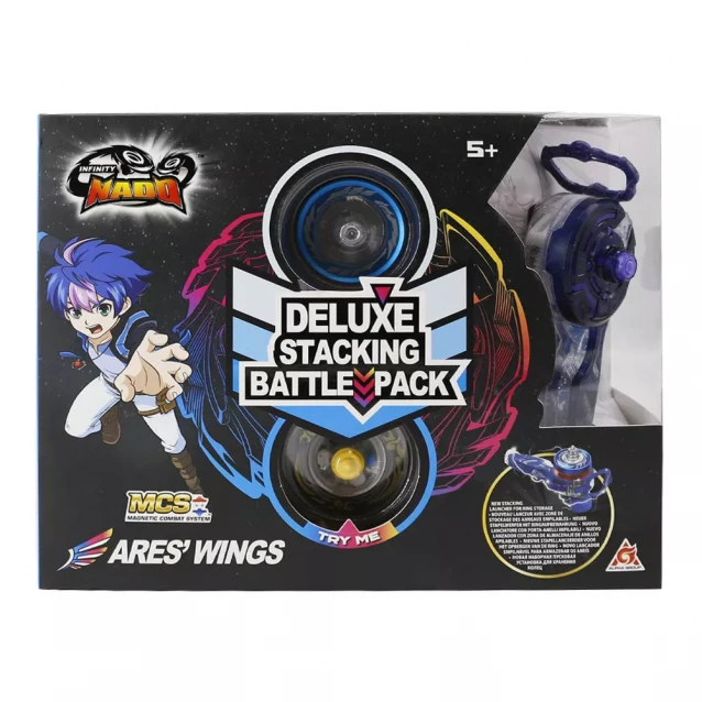 Дзиґа Auldey Infinity Nado V серія Deluxe Edition Ares' Wings Крила Ареса - 1