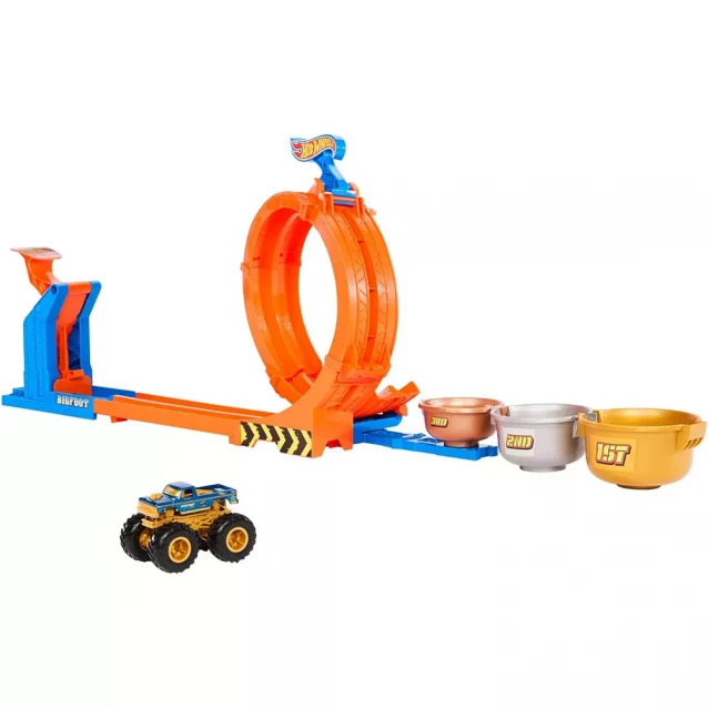 Ігровий набір Hot Wheels Monster Trucks Змагання за кубок Петлі та трюки (JBX64) - 1