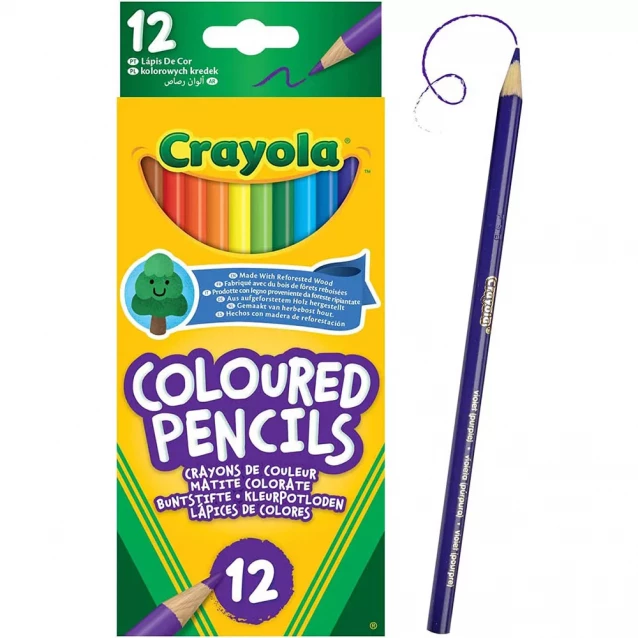 Олівці кольорові Crayola Mini 12 шт (3620) - 1