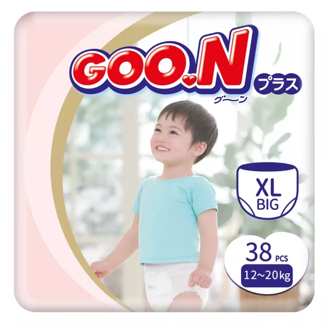 Трусики-підгузки Goo.N Plus Розмір XL, 12-20 кг 38 од (21000633) - 1