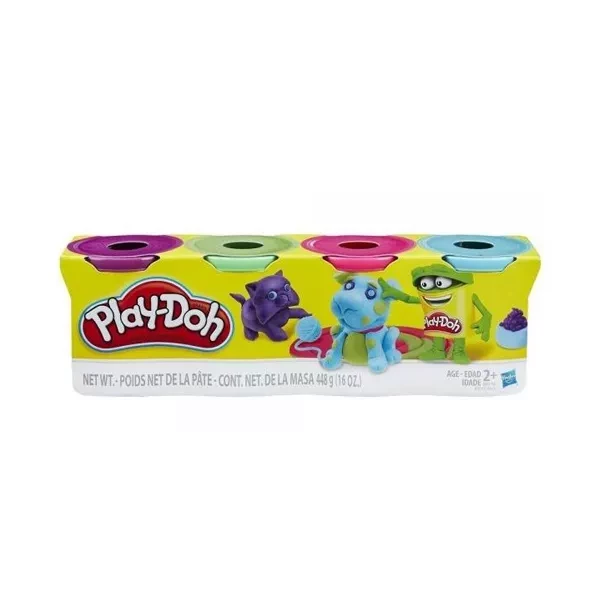 Набір пластиліну Hasbro Play-Doh 4 баночки (B5517) - 3