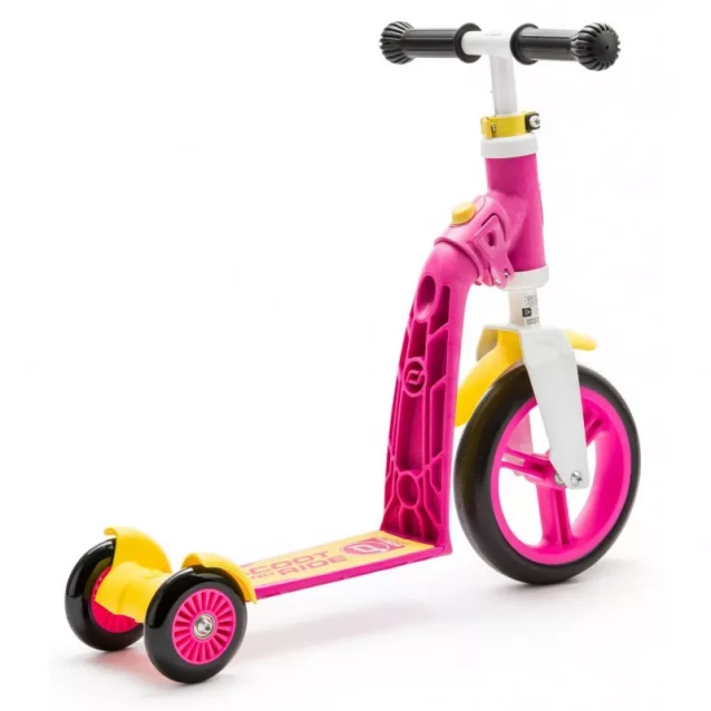 Самокат Scoot and Ride серії Highwaybaby+ рожевий/жовтий, до 3 років/20кг - 4