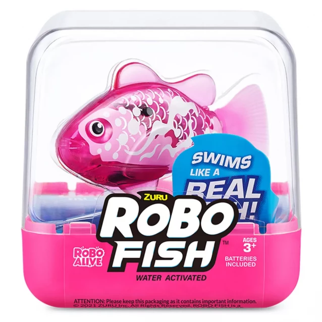 Интерактивная игрушка Pets & Robo Alive Роборибка розовая (7191-6) - 1
