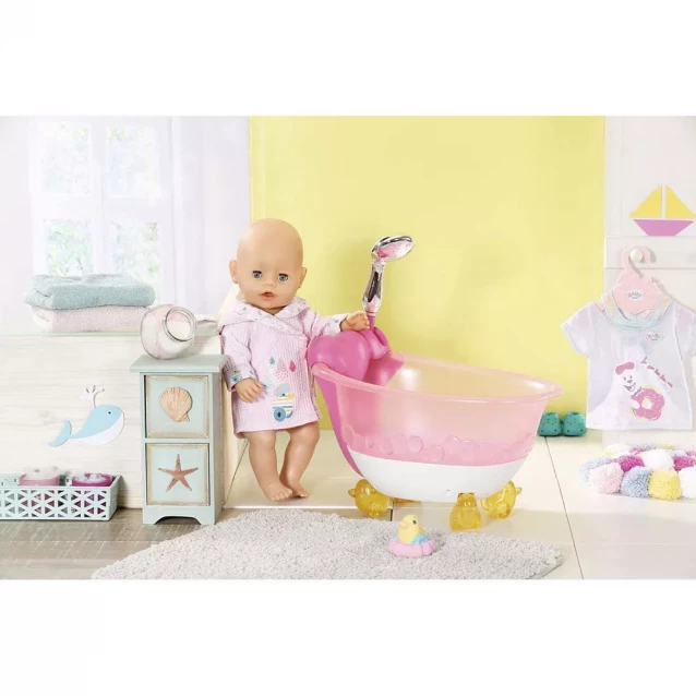 Zapf Автоматична ванночка для ляльки BABY BORN S2 - КУМЕДНЕ КУПАННЯ (світло, звук) 831908 - 2