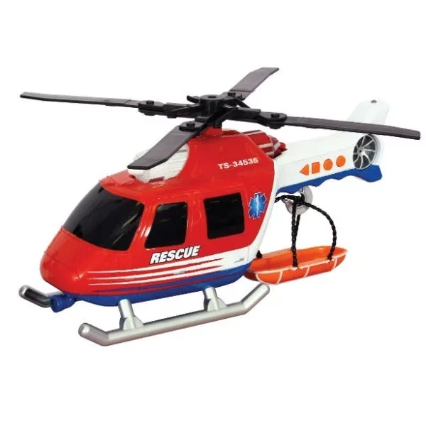 TOY STATE Спасательная техника Вертолет со светом и звуком, 30см - 2