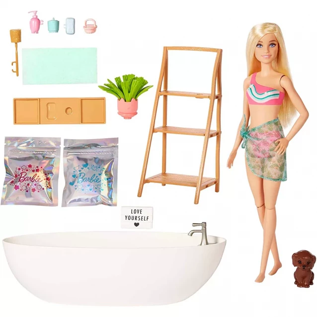 Игровой набор Barbie Пенная ванна из конфетти (HKT92) - 1
