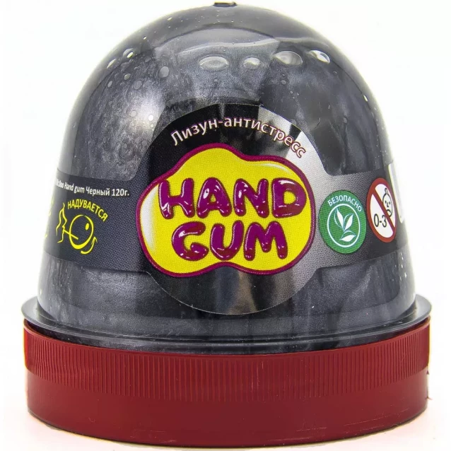 Лизун-антистресс Mr.Boo Hand Gum черный 120 г (80067) - 1