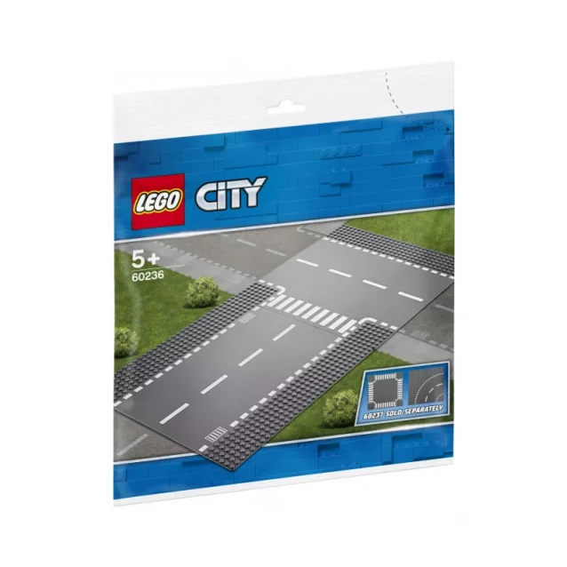 Конструктор LEGO City Боковая И Прямая Дорога (60236) - 1