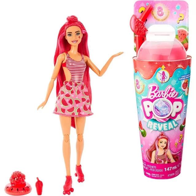 Лялька Barbie Pop Reveal Соковиті фрукти Кавуновий смузі (HNW43) - 1
