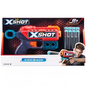 Red Скорострельный бластер EXCEL Kickback (8 патронов) дитяча іграшка