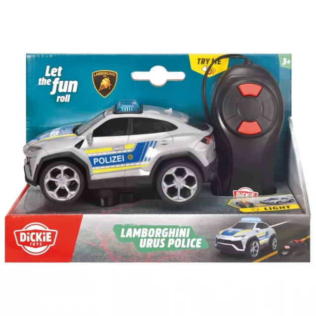 Поліцейська машина Dickie Toys Lamborghini Urus на радіокеруванні 13 см (3712023) - 2
