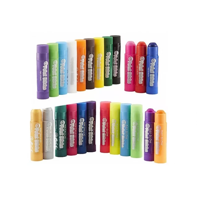 Фарба-олівець Paint Sticks classic, metallic, neon, 24 шт. у наборі - 2