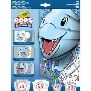 Набор для творчества Crayola Pops 3D Подводный мир с фломастерами (04-2805) детская игрушка