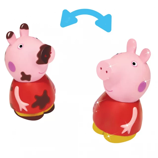 Набор игрушек для ванны Peppa Pig Пеппа и Джордж меняют цвет (122252) - 3