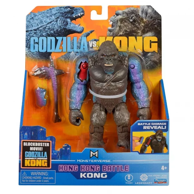 Фигурка Godzilla vs. Kong Конг с боевыми ранами и топором 15 см (35354) - 5