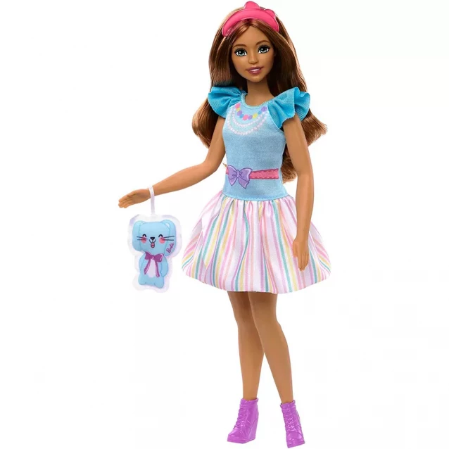 Лялька Barbie Моя перша Барбі Шатенка з зайченям (HLL21) - 2