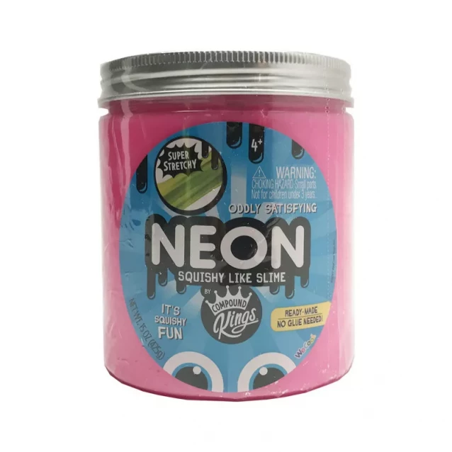 COMPOUND KINGS Лизун Slime Neon, розовый, 425 g (г) - 1