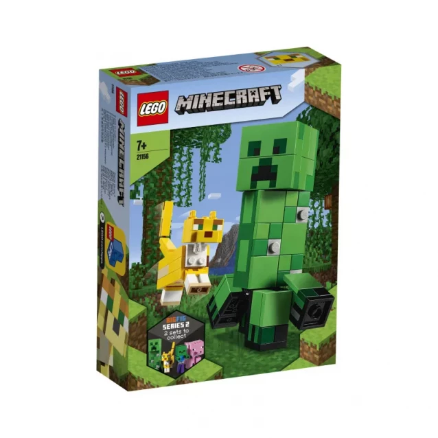 Конструктор Lego Minecraft Великі Фігурки, Кріпер Та Оцелот (21156) - 1