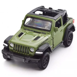 Автомодель TechnoDrive Jeep Wrangler Rubicon 2021 зеленый (250339U) детская игрушка