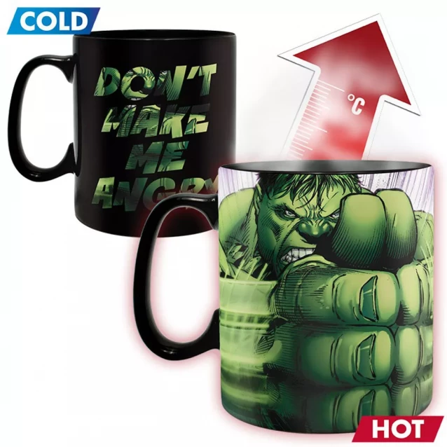 MARVEL Чашка-хамелеон MARVEL Hulk smash (Халк) 460 мл ABYMUG391 - 2