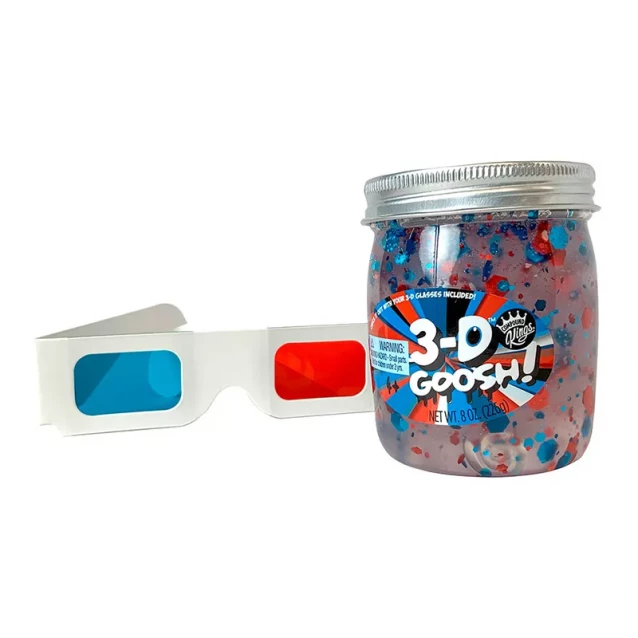 Лізун Compound Slime 3D Goosh червоно-блакитний, 226 г (300116-1) - 1