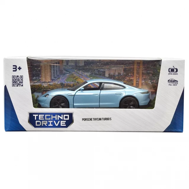 Автомодель TechnoDrive Porsche Taycan Turbo S синий (250335U) - 9
