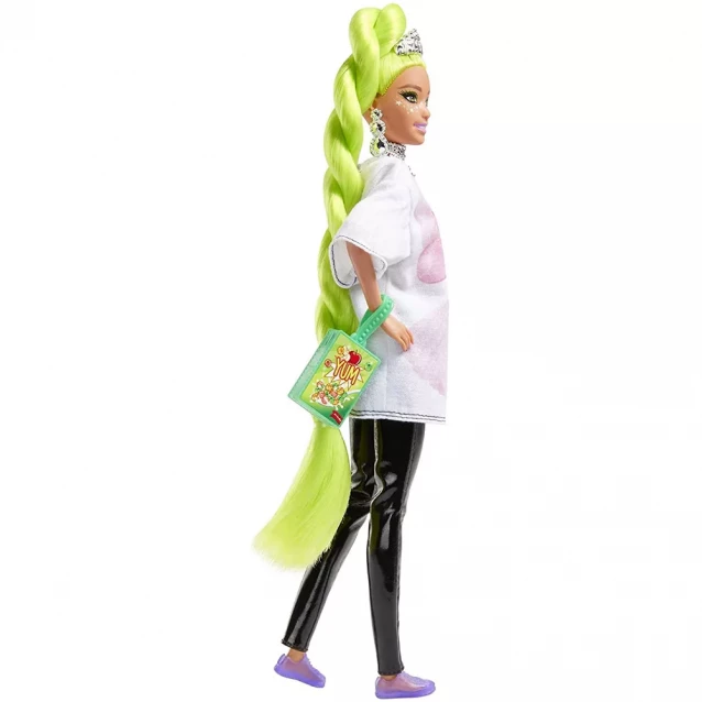 Лялька Barbie "Екстра" з неоново-зеленим волоссям (HDJ44) - 5