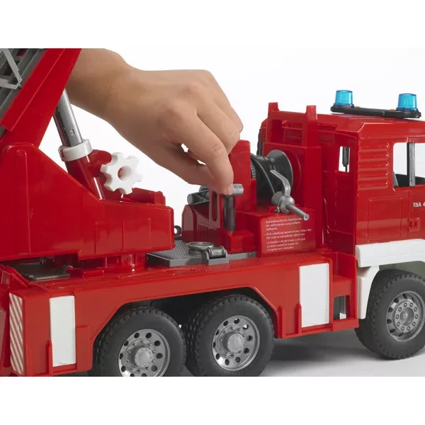 Іграшка - пожежний грузовик зі сходинками (+водяна помпа+світло і звук), М1:16 - 3