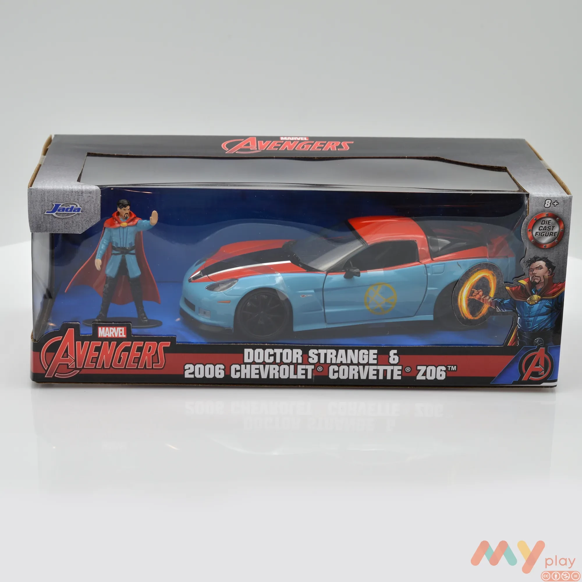 Автомодель Avengers Chevrolet Corvette з фігуркою Доктора Стренджа 1:24 (253225024) - ФОТО в 360° - 1