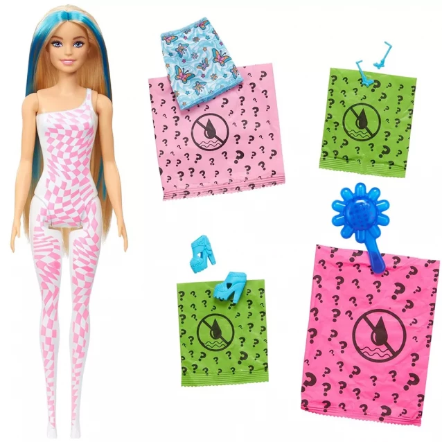 Лялька-сюрприз Barbie Color Reveal Райдужні та стильні (HRK06) - 4