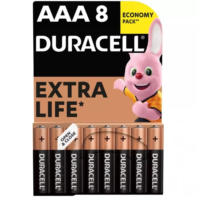 Батарейки лужні Duracell AAA 1 шт (ENAAA01) - 1