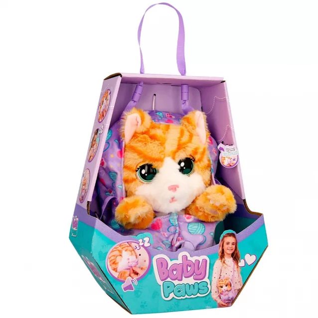 Іграшка інтерактивна Baby Paws Руде кошеня (921139IM) - 1