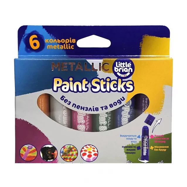 Paint Stick Фарба-олівець Paint Sticks metallic, 6 шт. в наборі - 1