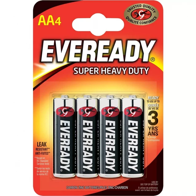 Батарейка ENERGIZER AA Super Heavy Duty 4 шт. (7638900083590) - 1