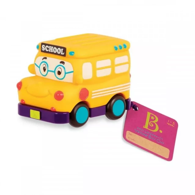 Машинка Battat серії Кумедний автопарк - Шкільний Автобус (BX1495Z) - 2