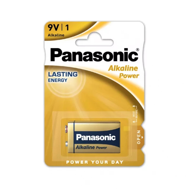 Батарейка Panasonic ALKALINE POWER лужна 6LF22(6LR61, MN1604, MX1604) блістер, 1 шт. - 1