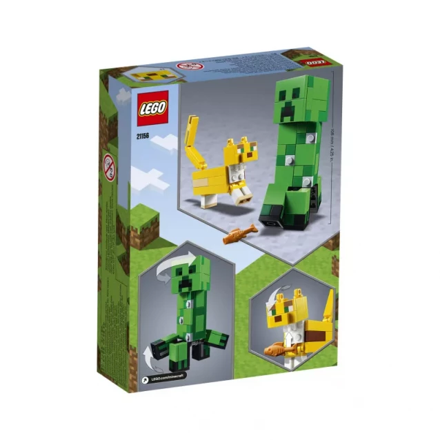Конструктор Lego Minecraft Великі Фігурки, Кріпер Та Оцелот (21156) - 9