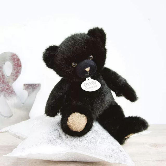 М'яка іграшка Doudou Ведмедик чорний 30 см (DC3565) - 2