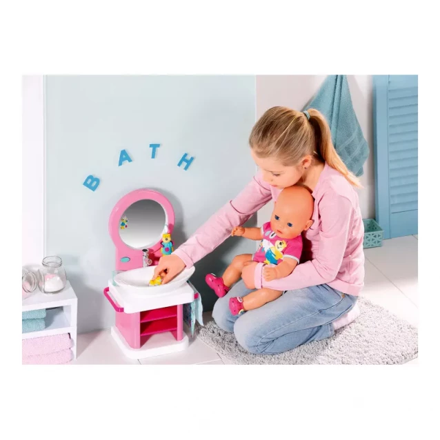 ZAPF інтерактивний умивальник для ляльки BABY BORN-водні забави (світло, звук) - 6