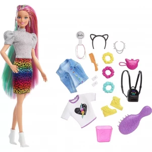 Лялька Barbie Веселковий леопард (GRN81)  лялька Барбі