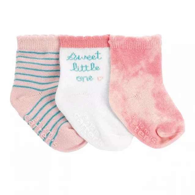Шкарпетки Carter`s 3 шт для дівчинки 55-78 cm (1N093910_3-12) - 1
