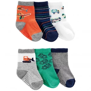 Шкарпетки Carter's для хлопчика 88-105 см 6 шт (2N110610_2T4T) - для дітей